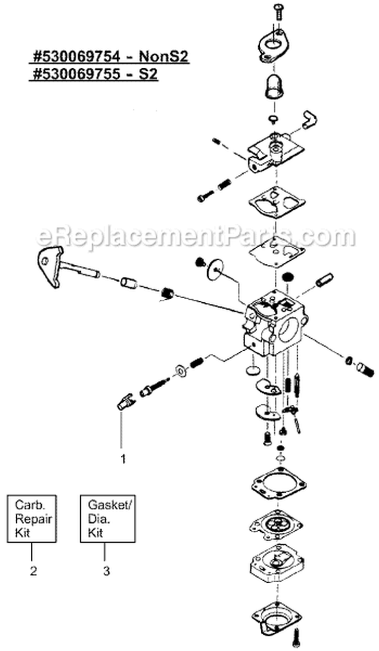 Page A Diagram and Parts List for ULTRATRIM  Weed Eater Trimmer
